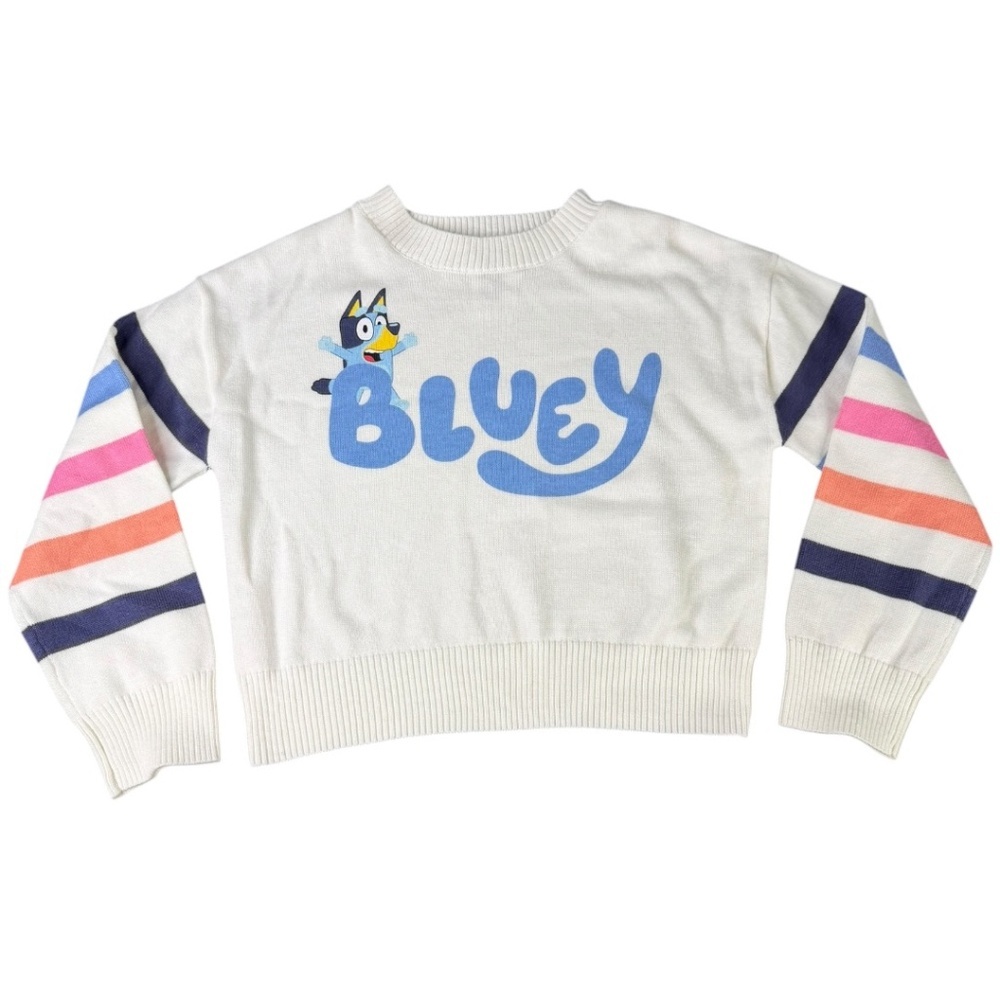 Bluey Girls Graphic Knit Sweater Size 6/6X